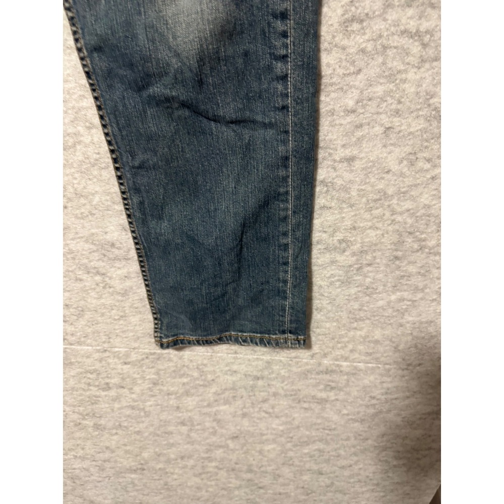 Levis 514 Mens 33x30 Medium Wash Blue Straight Leg Denim Jeans 00514-0800 - Picture 4 of 11
